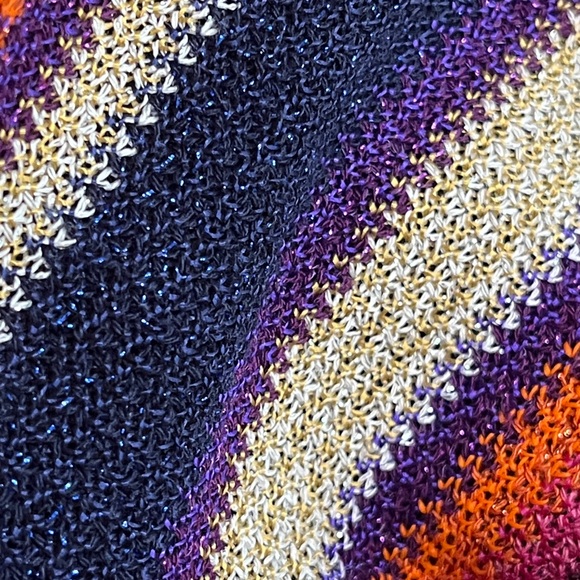 Trina Turk Lunar Rib Knit Multicoloured V neck Dress Lined size M - Picture 14 of 14